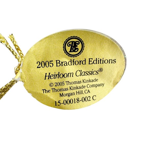 Thomas Kinkade 2005 Bradford Edition Heirloom Classic Winter Wonderland Ornament - Picture 2 of 9